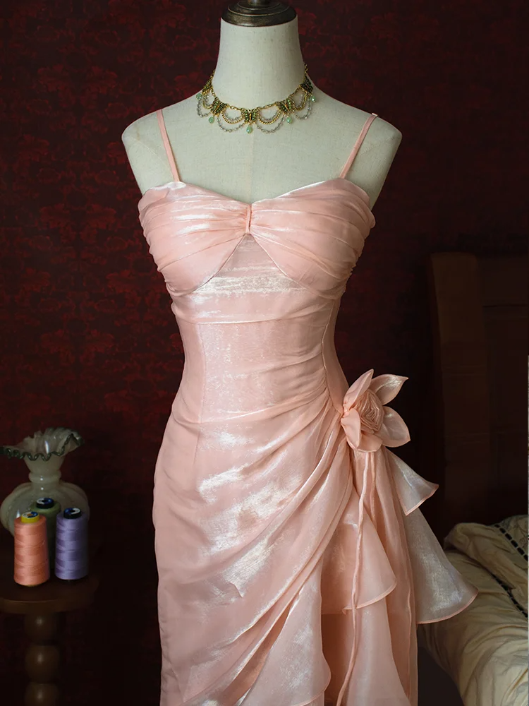 Blush Pink Party Dress, Formal Evening Gowns S6878