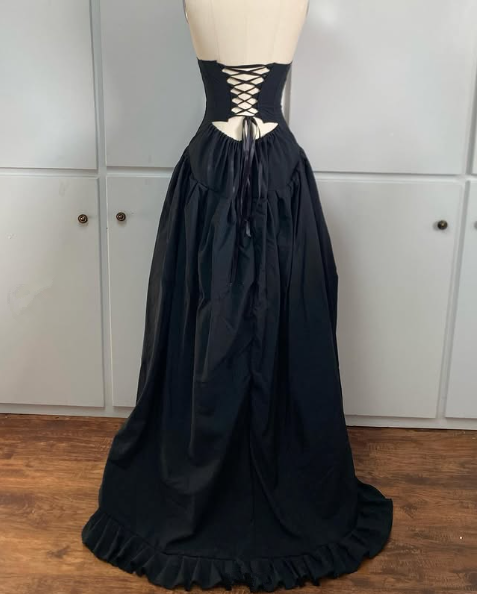 A line Black Halter Evening Dress Long Prom Dress S6756