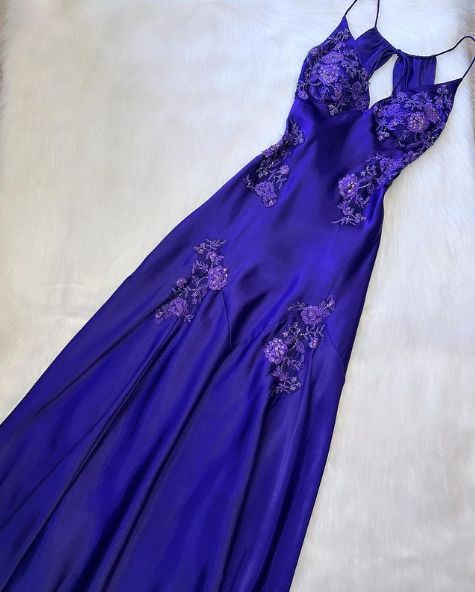 V Neck Beading Mermaid Vintage Evening Dress Long Party Dress S6061