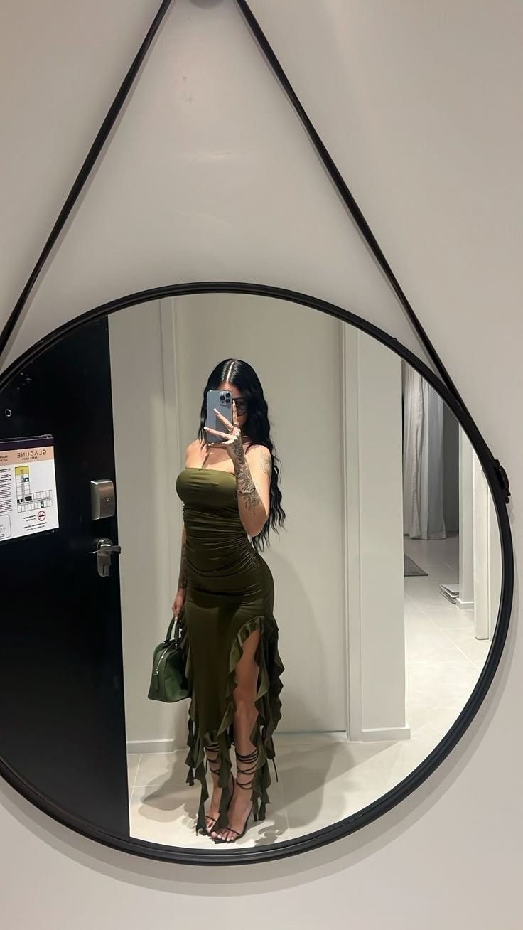 Elegant Strapless Ruffle Irregular Dress Women Sexy Midi Dresses S6123
