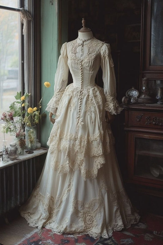 A Line Beautiful Wedding Gown Long Evening Party Dress S6423
