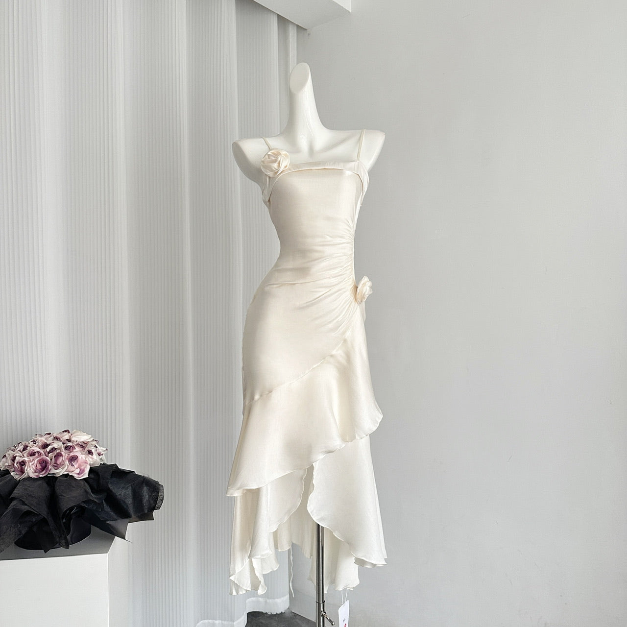 Mermaid dress suspender women's new party dress S5766