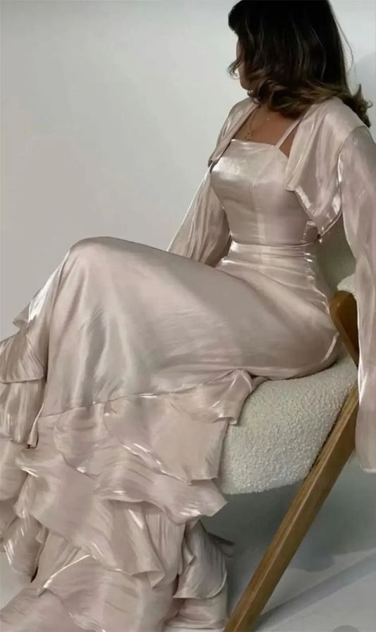 Elegant Sheath Straps Long Prom Dress S6272