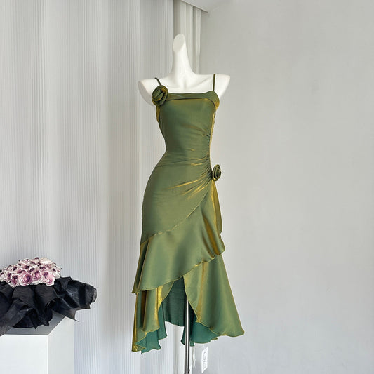 Mermaid dress suspender women's new party dress S5766