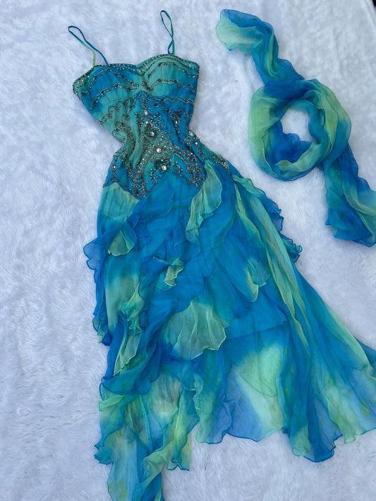 Beautiful Birthday Party Dresses Chiffon Prom Dresses S5671