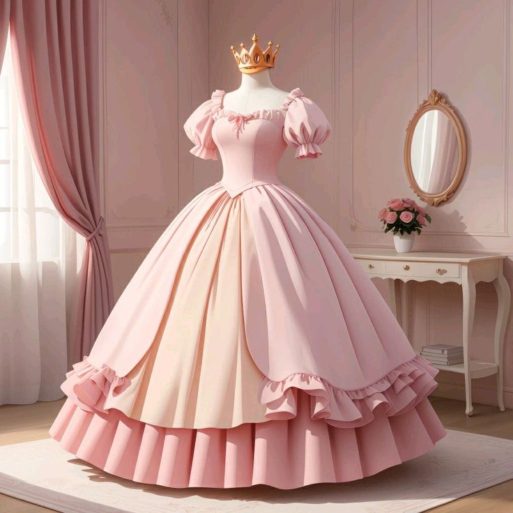 Pink Quinceanera Dresses Long Sweet 15 Princess Dress Girl Prom 16 Ball Gown S6494