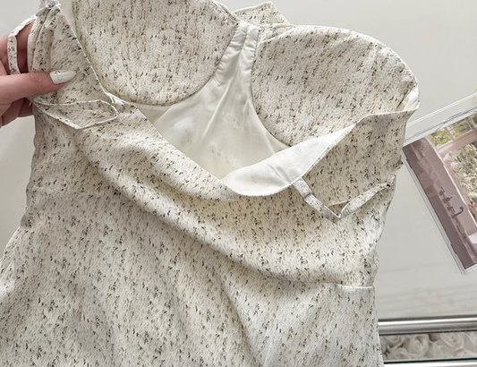 Beach dress, holiday style, suspender dress, slim, irregular ruffled, temperament long dress R0017