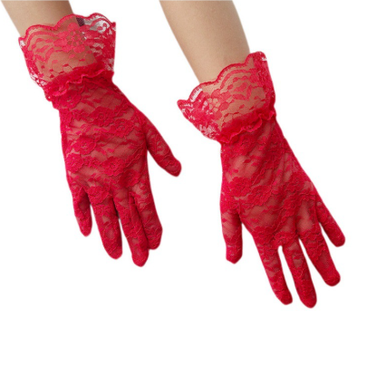 Children's lace gloves tea party gloves princess gloves suitable for weddings and Halloween S6214