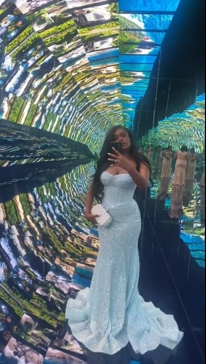 Light Blue Mermaid Long Prom Dresses Formal Evening Dress fg7622