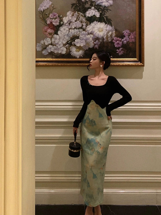 New style dress long skirt S5483