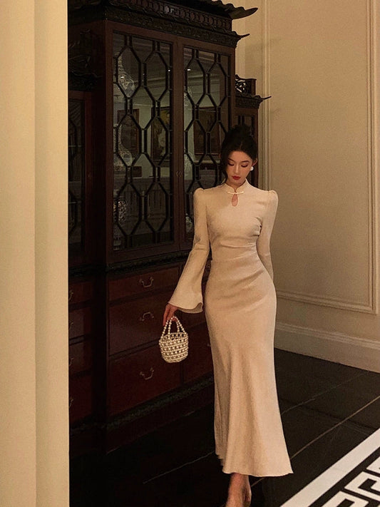 New Chinese dress long evening dress S5500