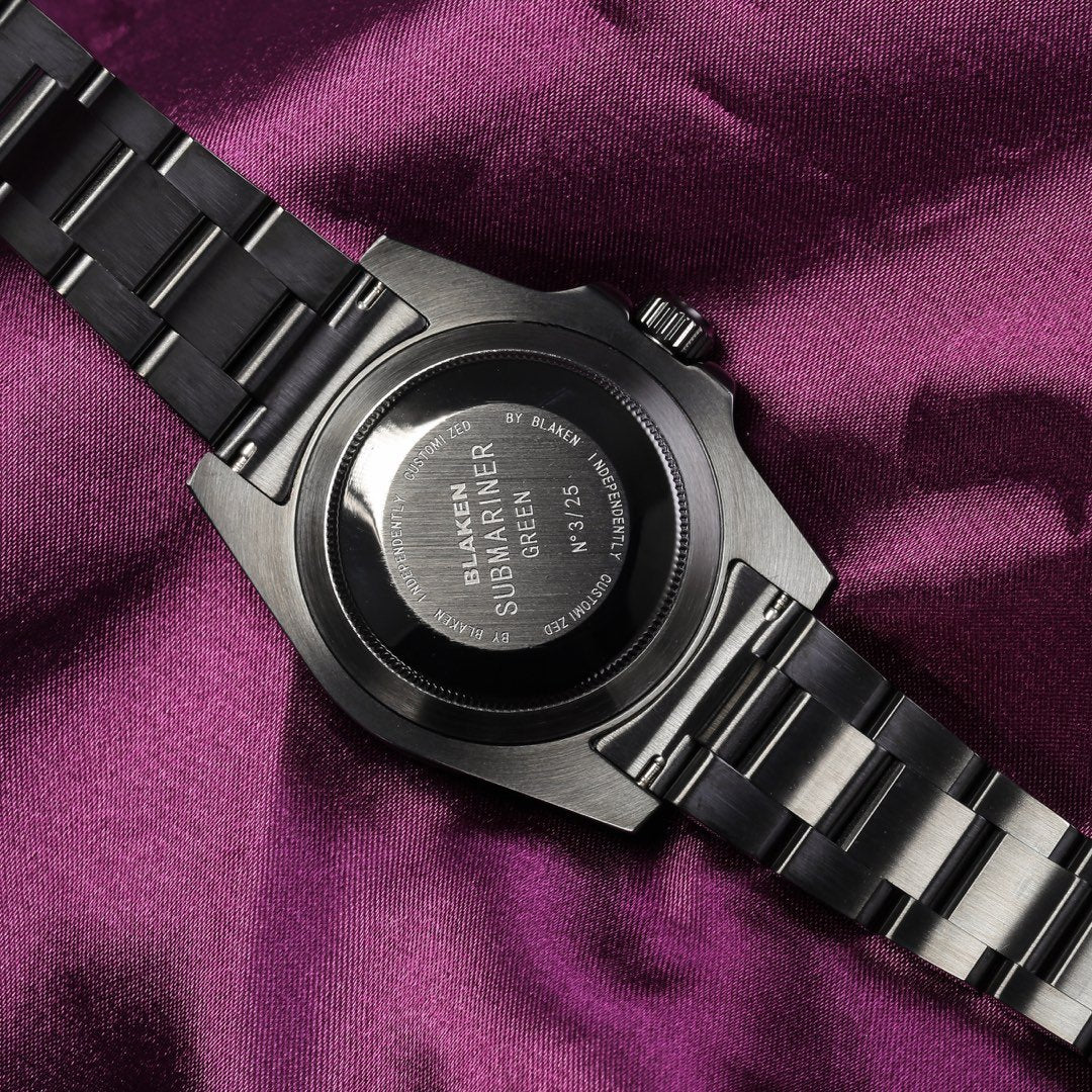 GMT - MASTER II CUSTOM BLACK CASE PURPLE BEZEL