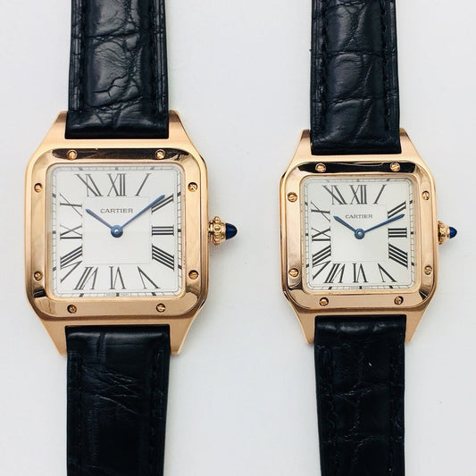 SANTOS DUMONT QUARTZ GOLD CASE