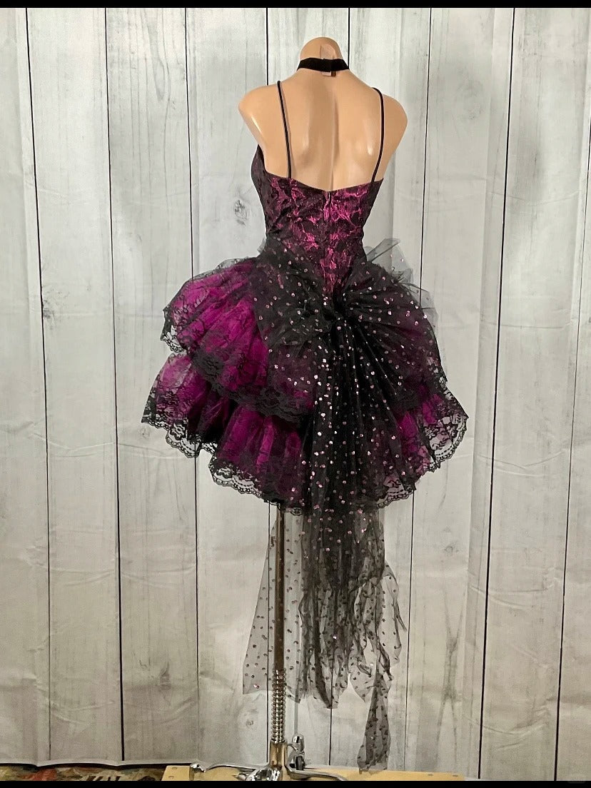 Chic Homecoming Dress Spaghetti Strap Lace Bowknot Dress Back to School Outfits Party Dress D6406