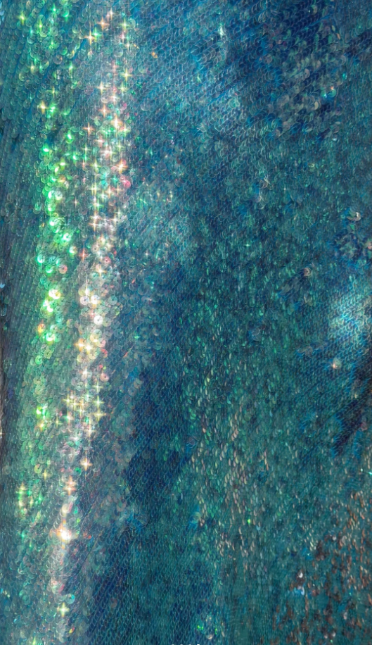 Glitter One Shoulder Blue Sequin Mermaid Long Evening Dress Birthday Party Dress D2379