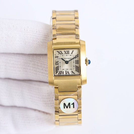 TANK FRANCAISE GOLD GREY DIAL