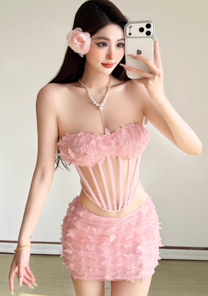 Fashion Pink Women‘s Dress S364