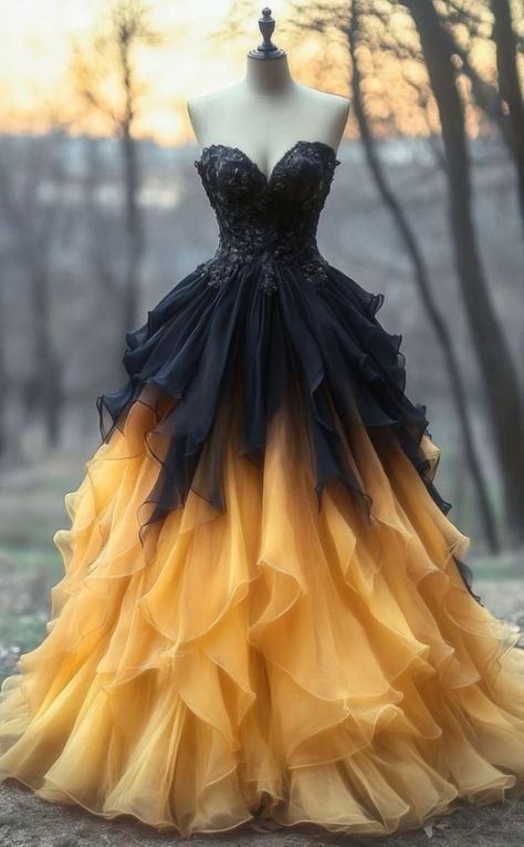 Elegant Sweetheart Neck A-Line Ombre Prom Dress Ball Gown S7143