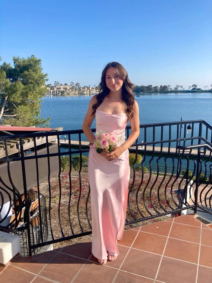 Elegant Pink Evening Dresses Prom Formal Dress for Women fg5644