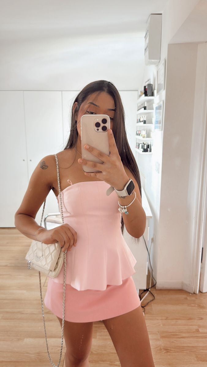 Pink Short Evening Dress Homecoming Dress Short Party Dress fg7747