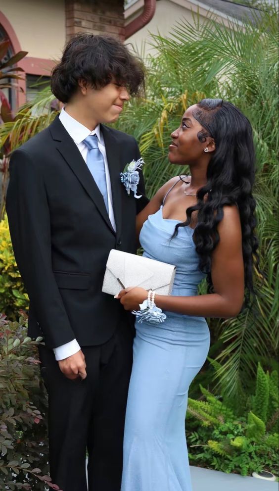 Spaghetti Straps Blue Mermaid Long Prom Dress fg5551