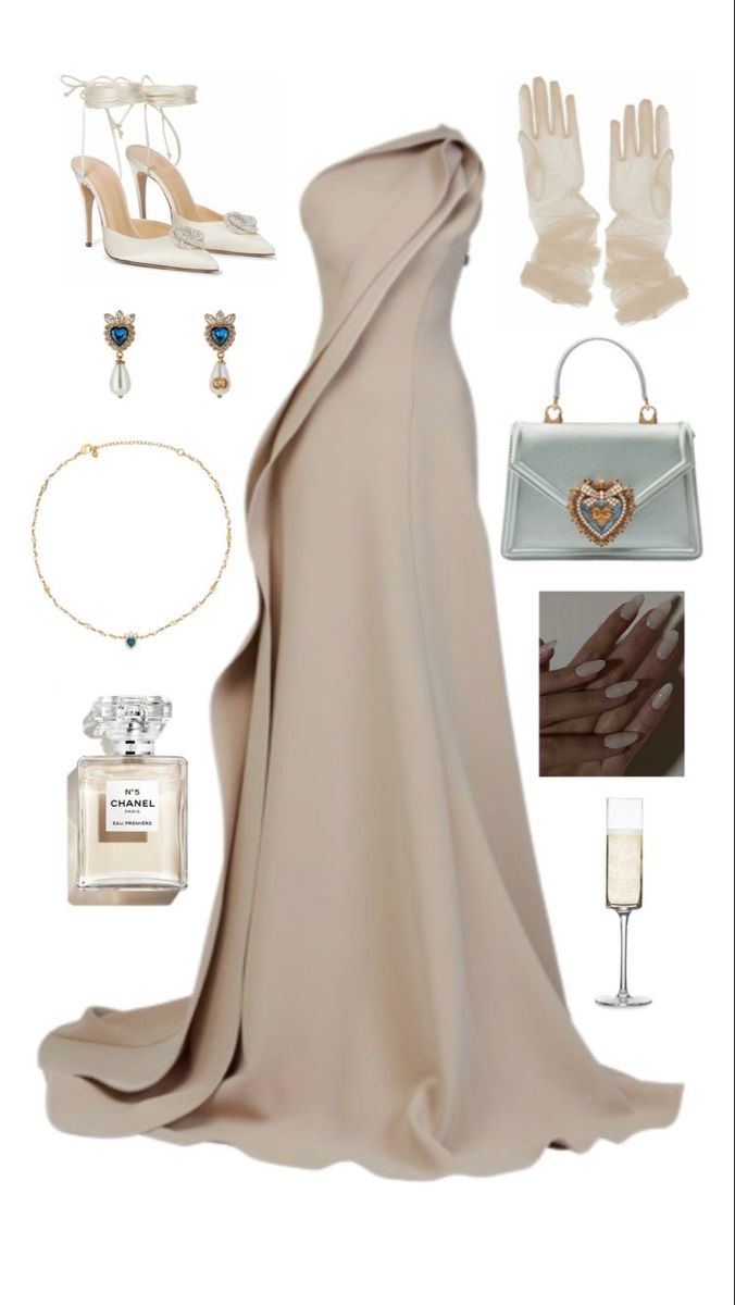 Champagne Prom Dress Long Evening Dress S7017