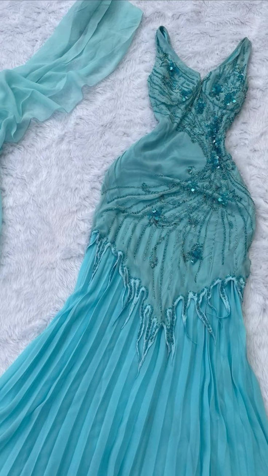 Beautiful Mermaid Prom Gown Sequin Long Prom Dresses S6991