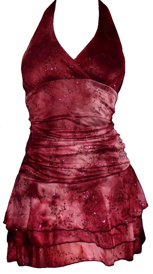 Burgudny Short Party Dress, Birthday Outfits, Homecoming Dress S7037