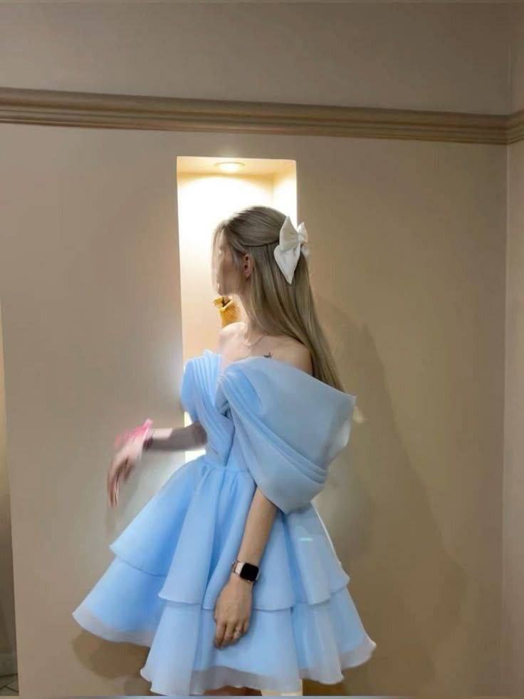 A Line Tulle Off Shoulder Short Evening Dress Cocktail Dresses Short Party Dress fg7844