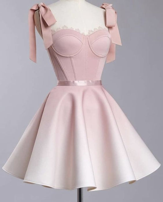 chic ball gown pink homecoming dress 16th birthday outfits S5341