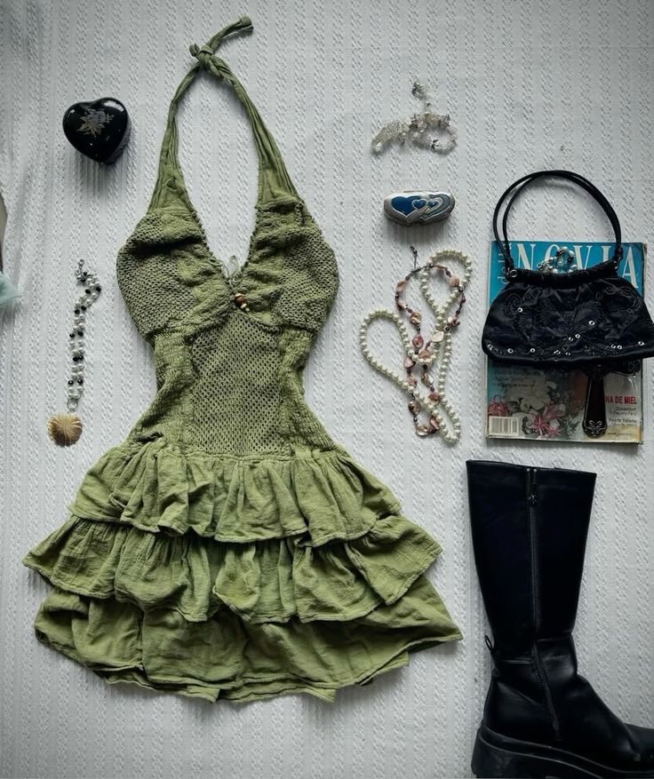 Green Short Party Dress, Birthday Outfits, Homecoming Dress S7039