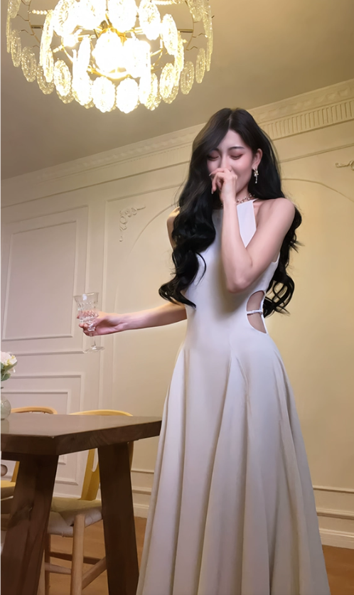 simple evening dress women's party dress S6049