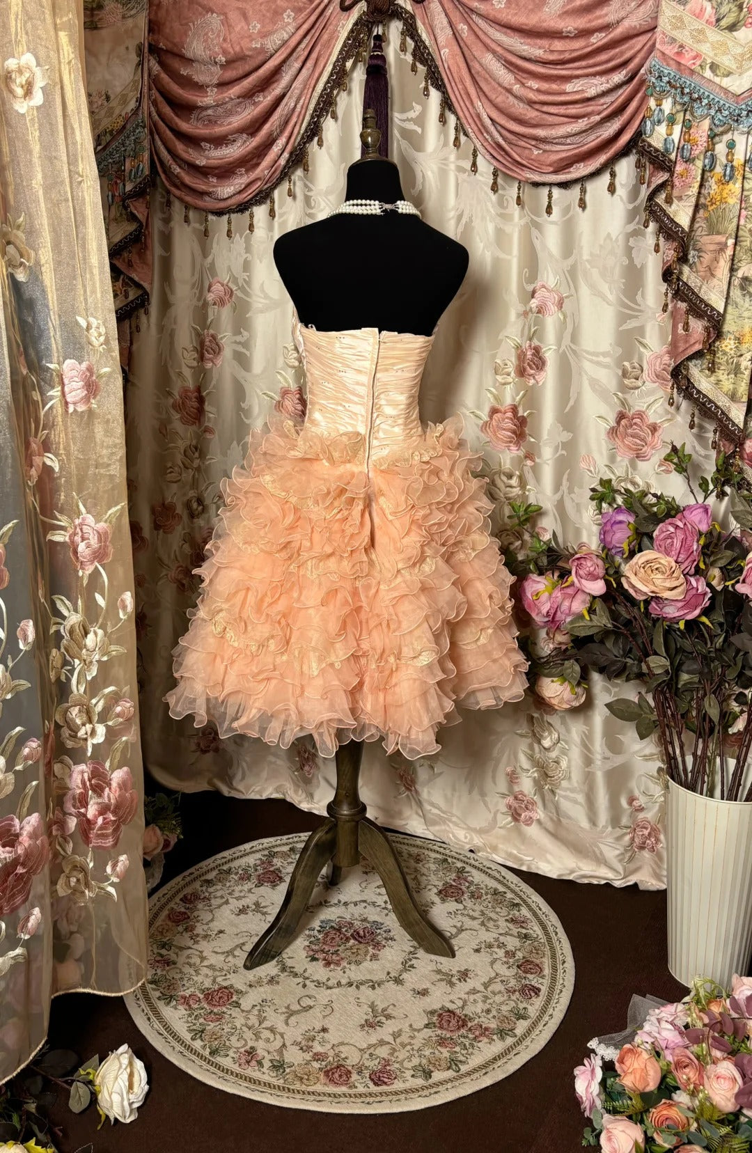 Pretty Homecoming Dress Sweetheart Tulle Cascade Prom Dress Back to School Outfits Party Dress D6141