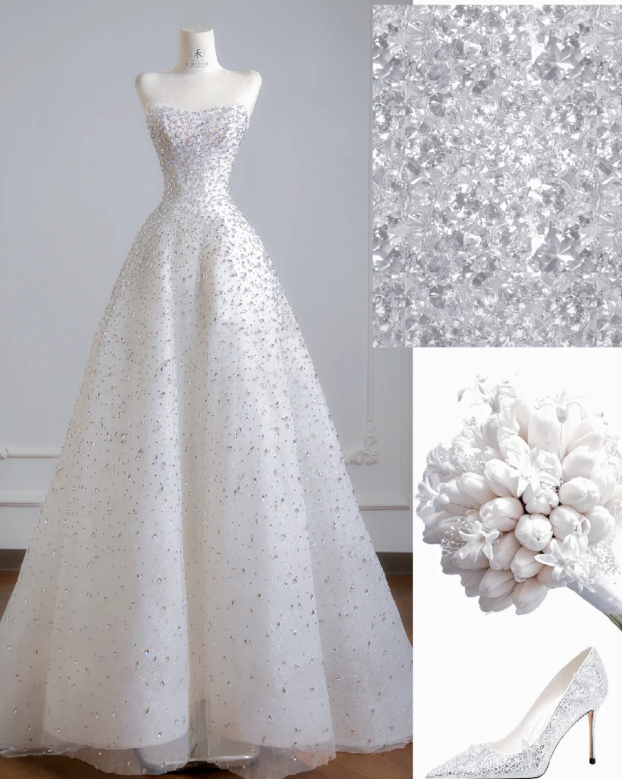 A Line Tulle Long Formal Dress Unique Evening Dresses fg7656