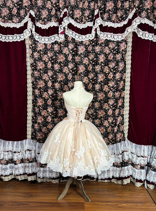 Fashionable Homecoming Dress Halter Lace Applique Prom Dress Back to School Outfits Party Dress D6126