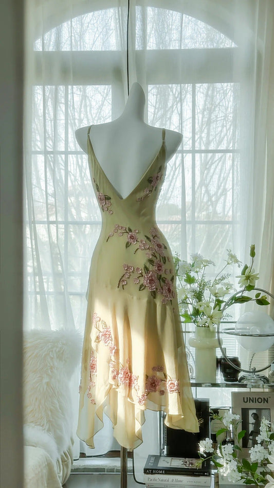 Stunning Homecoming Dress Spaghetti Strap Applique Backless Dress Back to School Outfits Party Dress D6423