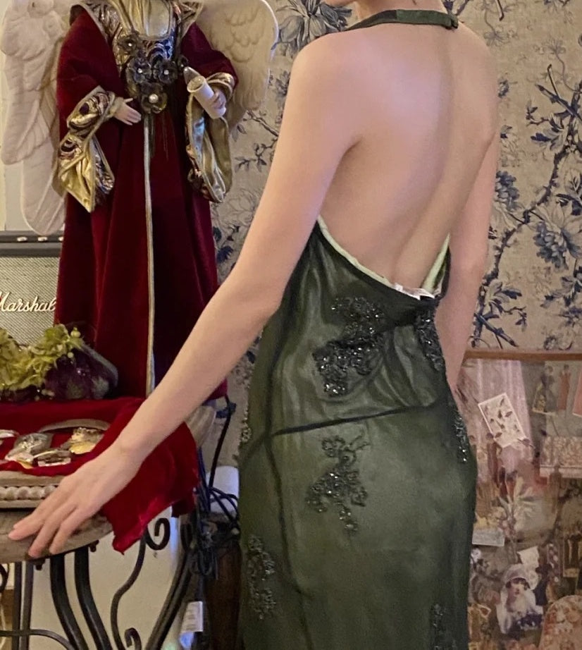 Stunning Prom Dress V-neck Backless Gala Dress Birthday Party Dress Evening Dress D4575