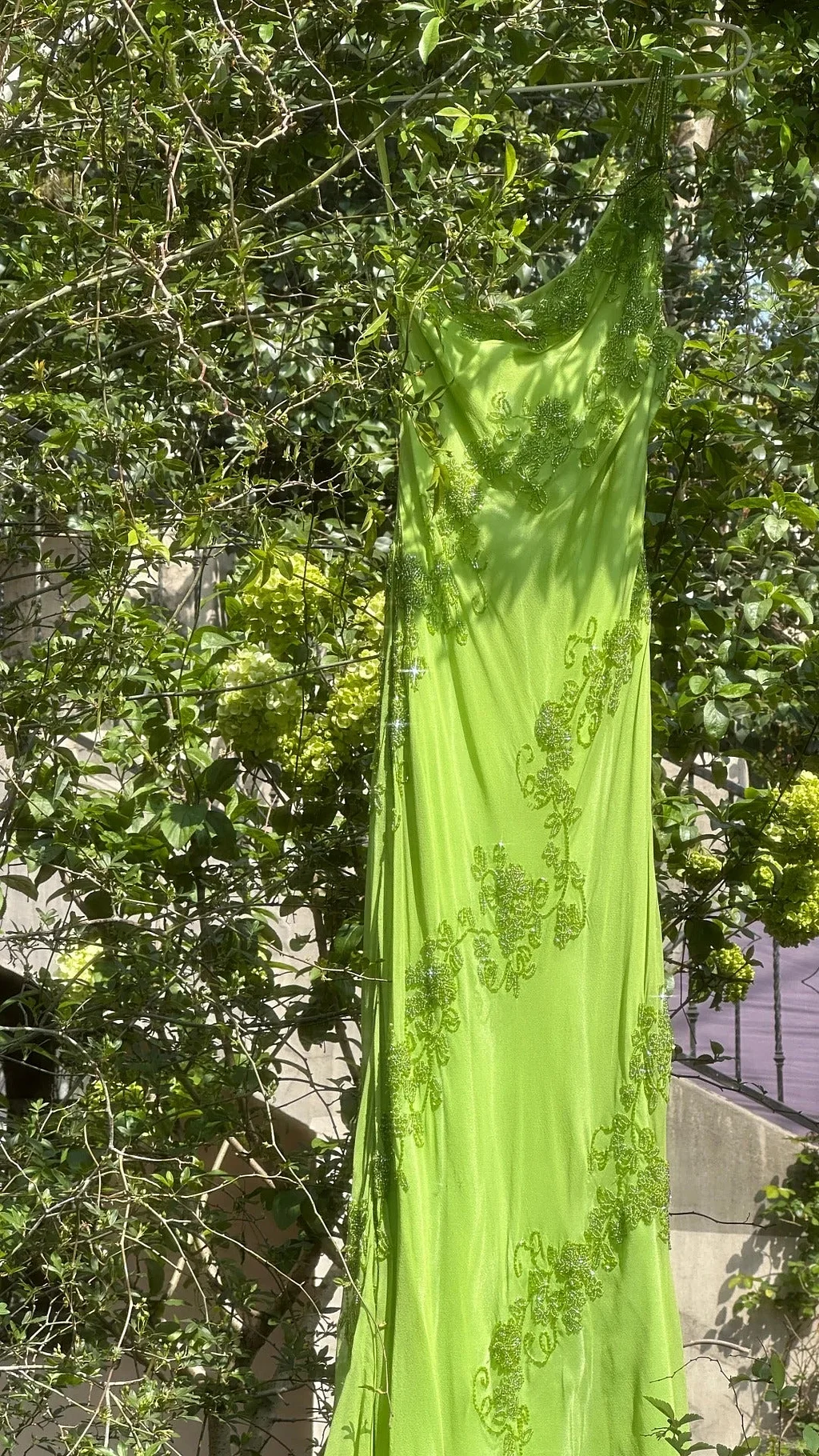 Fashion Green One Shoulder Chiffon Beaded Long Evening Dress Birthday Party Dress Y9793