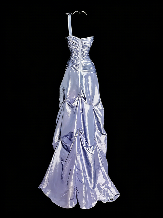 Stunning Prom Dress Lilac One Shoulder Pleated Formal Dress Evening Dresses Gala Dress D4667