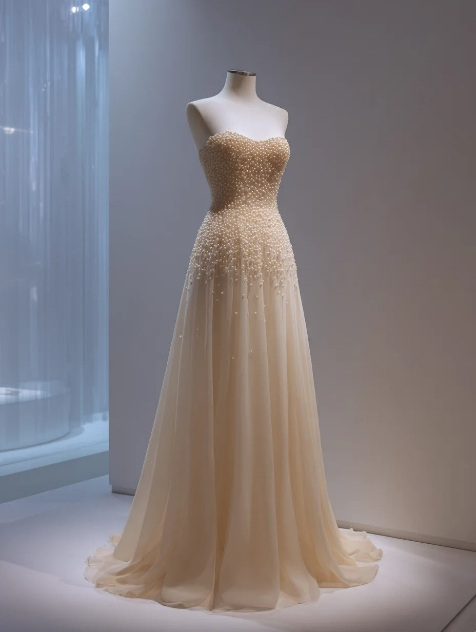 A Line Prom Dress Beauty Sweetheart Pleated Beading Formal Dress Evening Dresses Gala Dress D4698