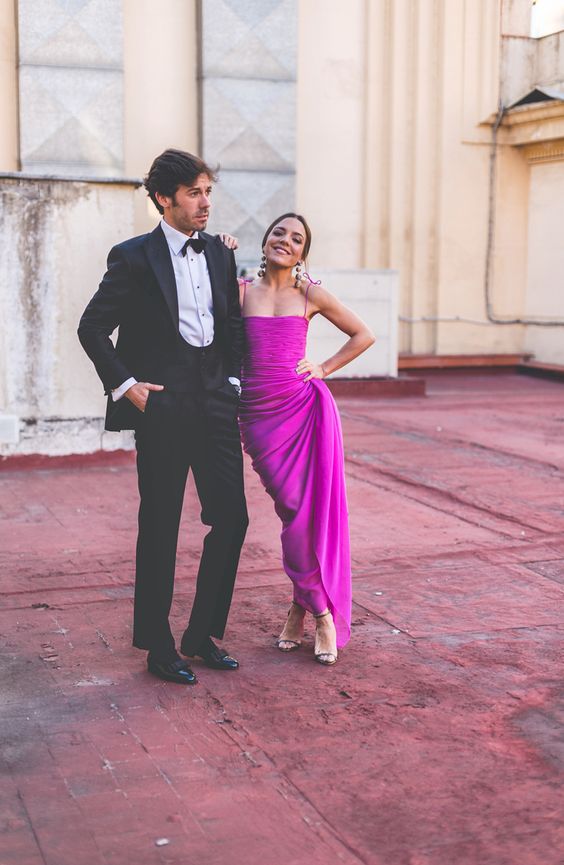 New arrive fuchsia prom dress Evening Gown Party Dress