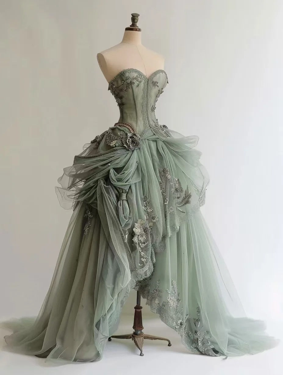 Beauty Prom Dress Sweetheart Tulle Pleated Birthday Party Outfits Evening Dress Gala Gown D4759
