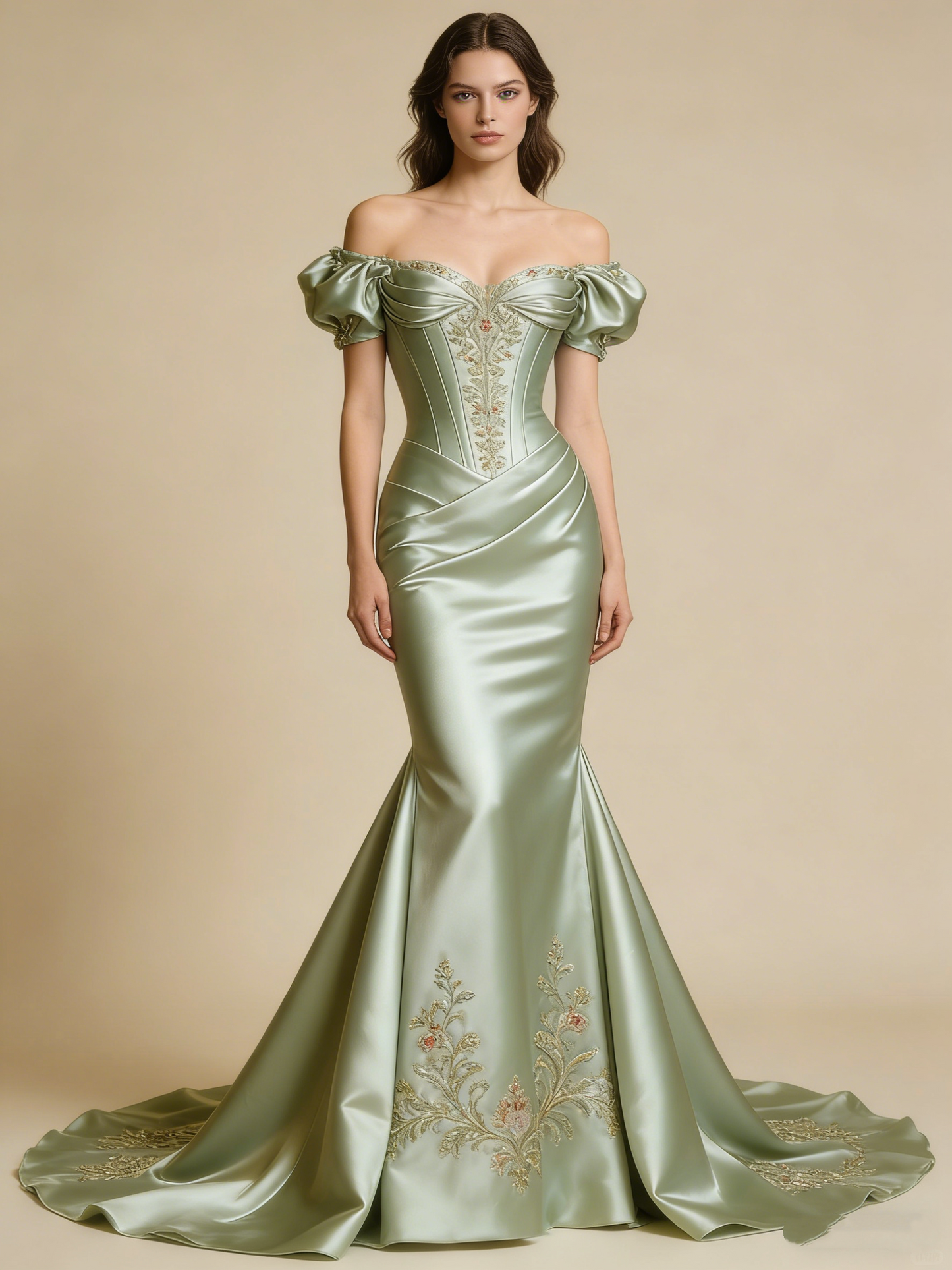 Elegant Prom Dress Light Green Off Shoulder Mermaid Evening Gown Birthday Party Outfits Gala Dress D4846
