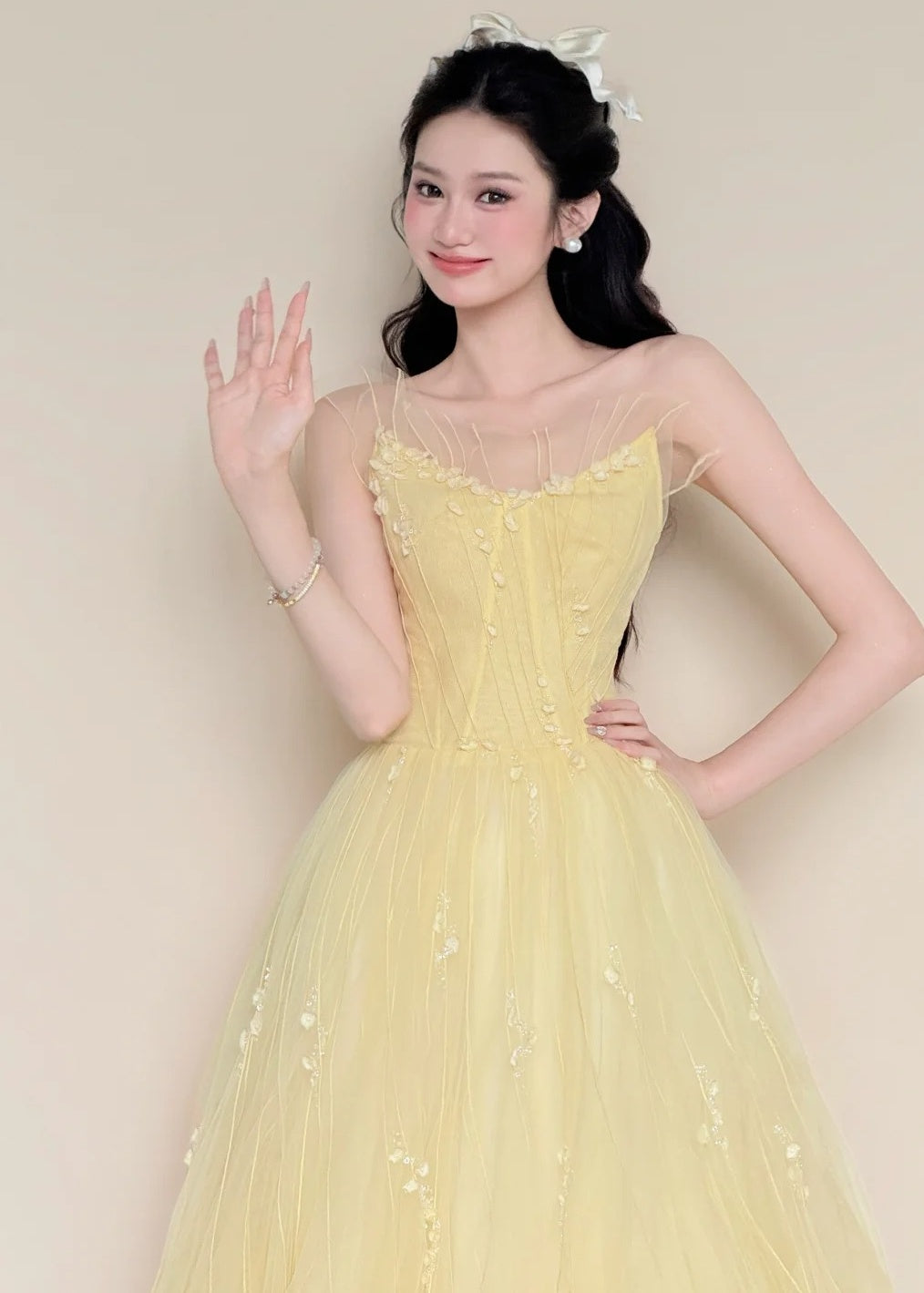 Charming Prom Dress Strapless Pleated Tulle Gala Dress Evening Gown Cocktail Party Outfits D4855