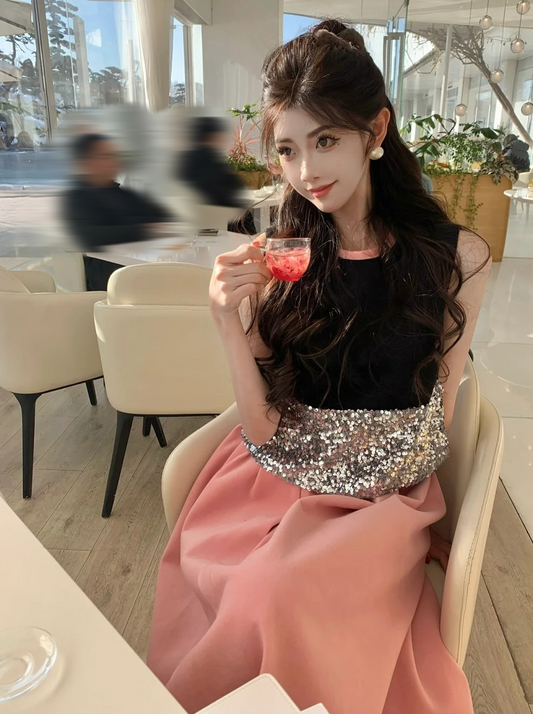 Elegant Prom Dress A Line Crew Neck Gala Evening Gown Dress Birthday Party Outfits D4881