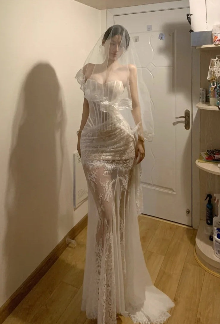Elegant Prom Dress Sweetheart Pleated Wedding Dress Gala Gown Evening Dresses D4945