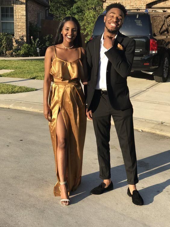 Spaghetti prom dress ,prom dress with slit S2438