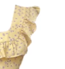 Tea break French floral mid-length ruffled skirt slim holiday lace suspender dress R0052