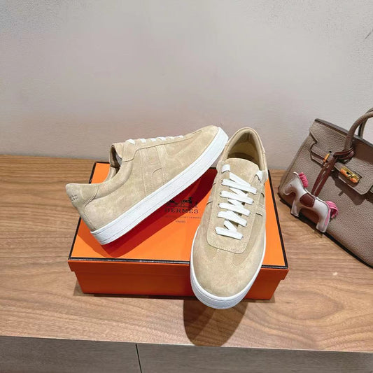 HM 25 Boomerang Sneaker Light Beige Suede