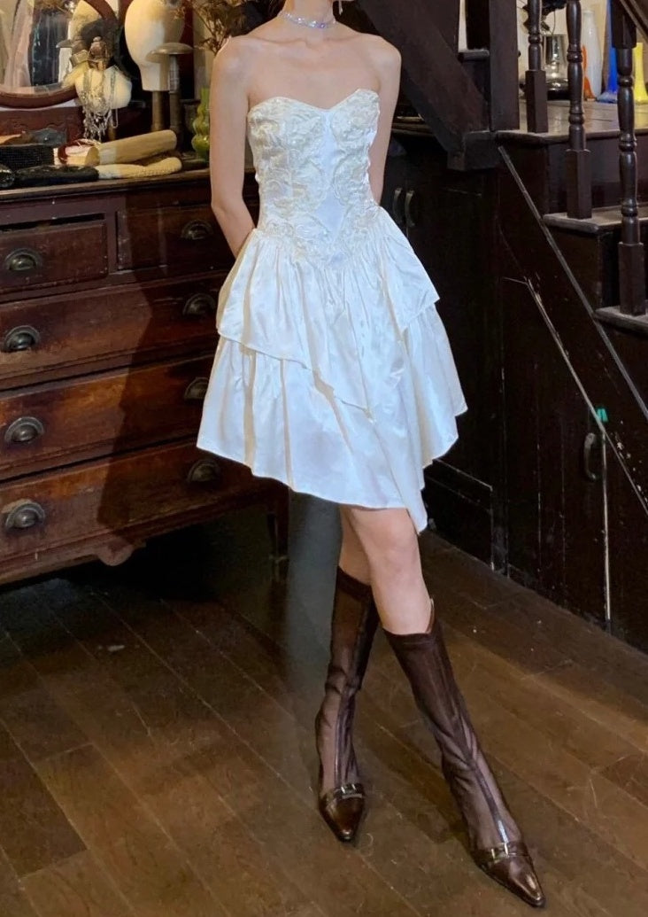 Pretty Homecoming Dress Sweetheart Pleated Short Prom Dress Back to School Outfits Graduation Dress D5232